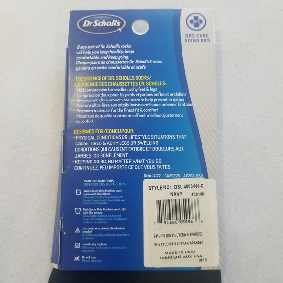 <$5 in bundle purchase> Dr.scholl's graduated compression socks NWT - Picture 3 of 3